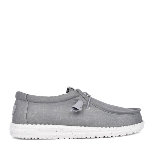 Mens Wally Laced Shoe In Light Grey