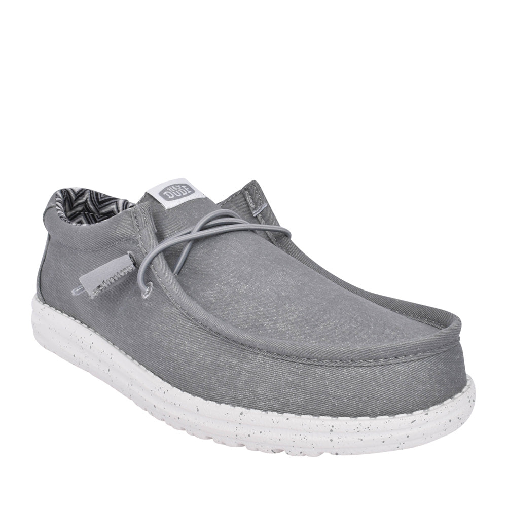 Mens Wally Laced Shoe In Light Grey