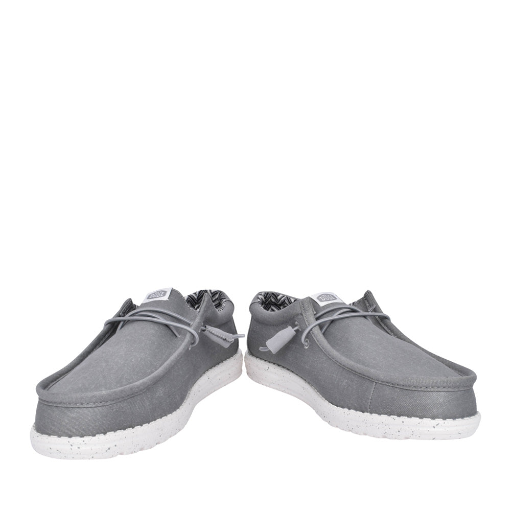 Mens Wally Laced Shoe In Light Grey