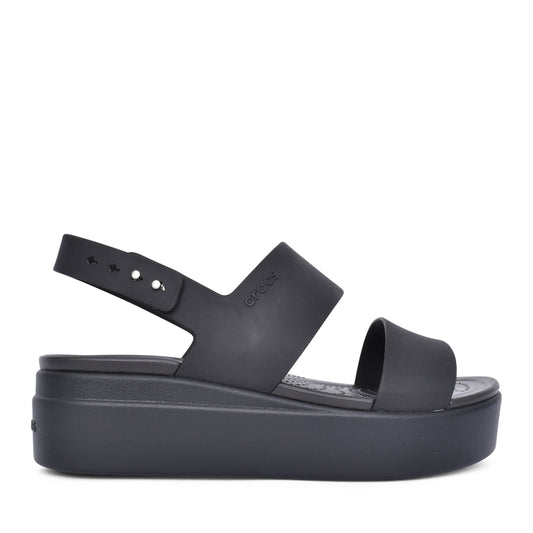 Ladies 206453 Brooklyn Low Wedge Sandal In Black
