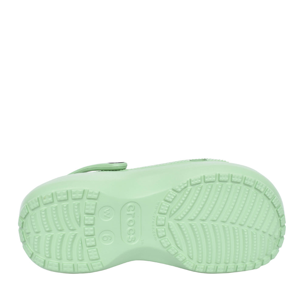 Ladies 206750 Classic Platform Clog In Fair Green