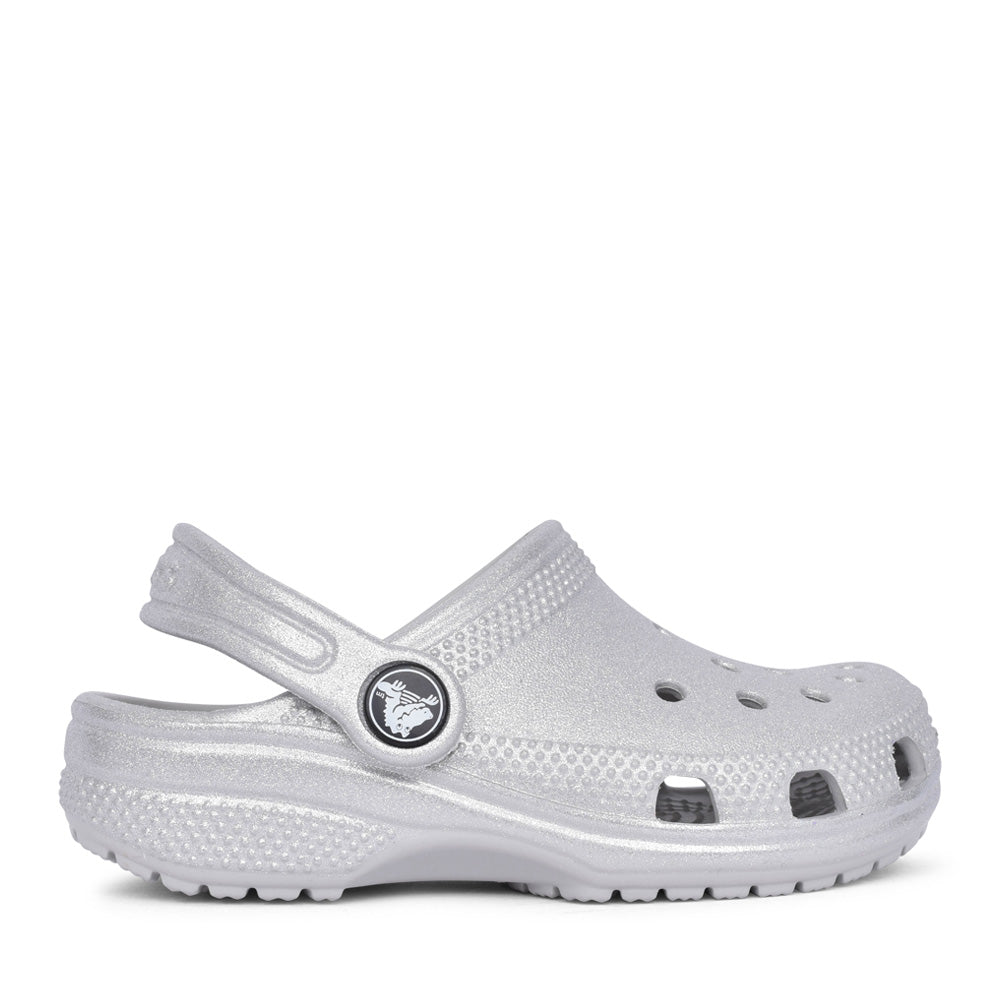 Girls 206992 Classic Toddler Clog In Silver