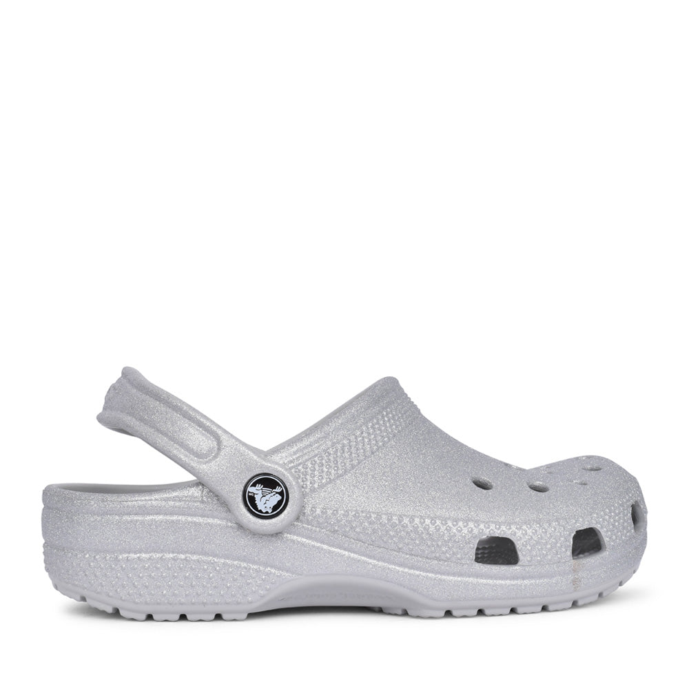 Girls 2069923 Classic Kids Clog In Silver