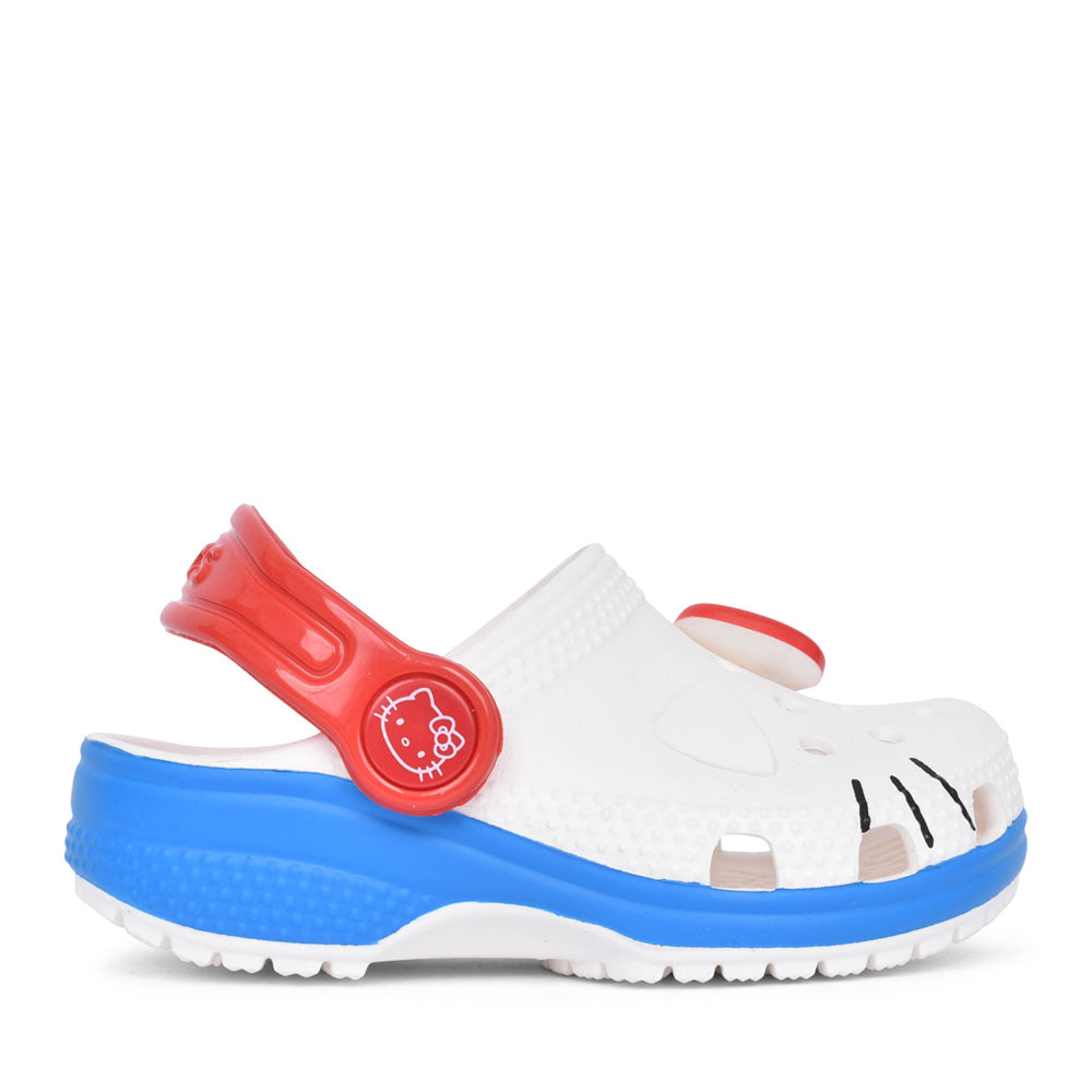Girls 209469 Hello Kitty Classic Toddler Clog In White