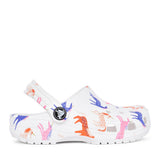 Girls 209695 Classic Unicorn Print Clog In White Multi