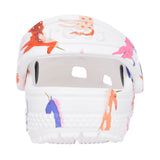 Girls 209697 Classic Unicorn Print Clog In White Multi