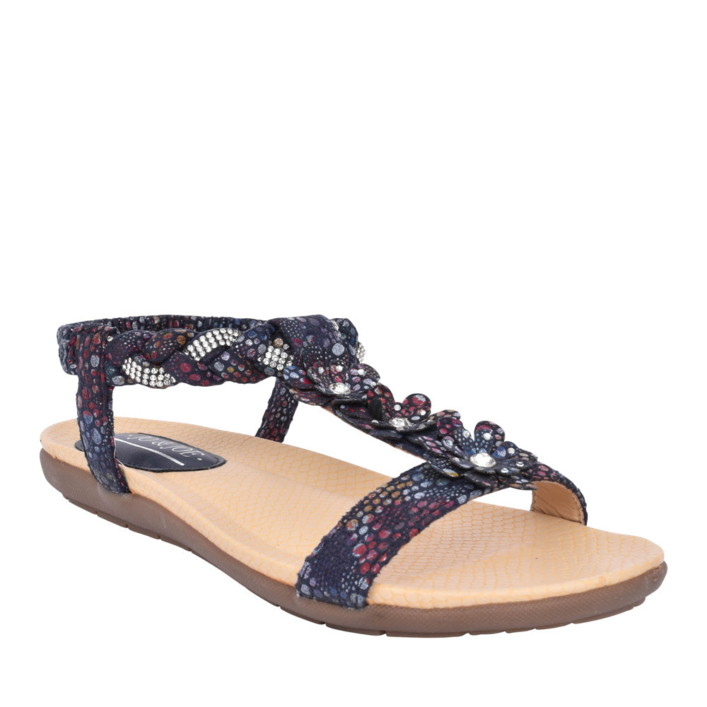 Ladies Mustique Sandal In Navy