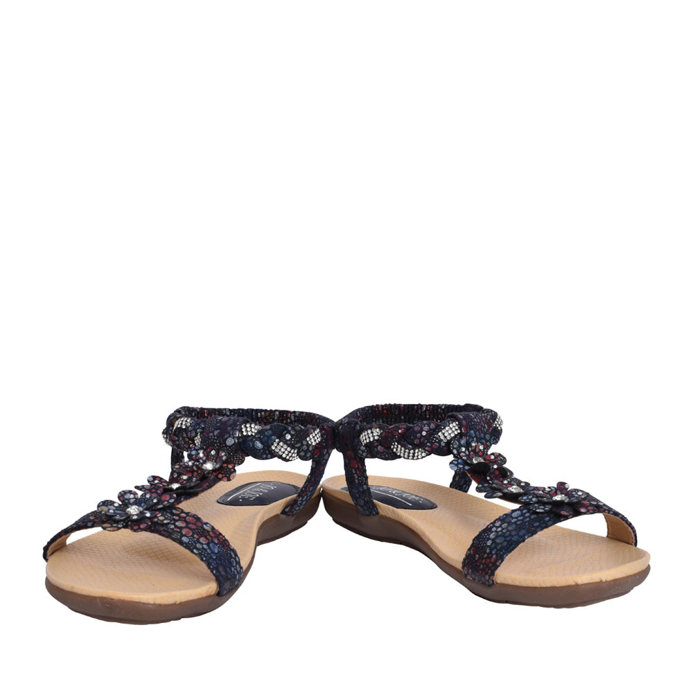 Ladies Mustique Sandal In Navy