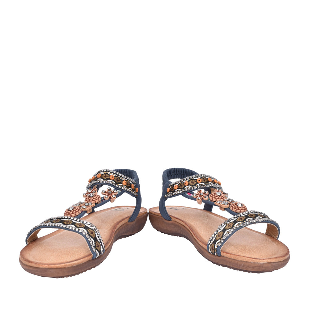 Ladies Estepona Sandal In Navy