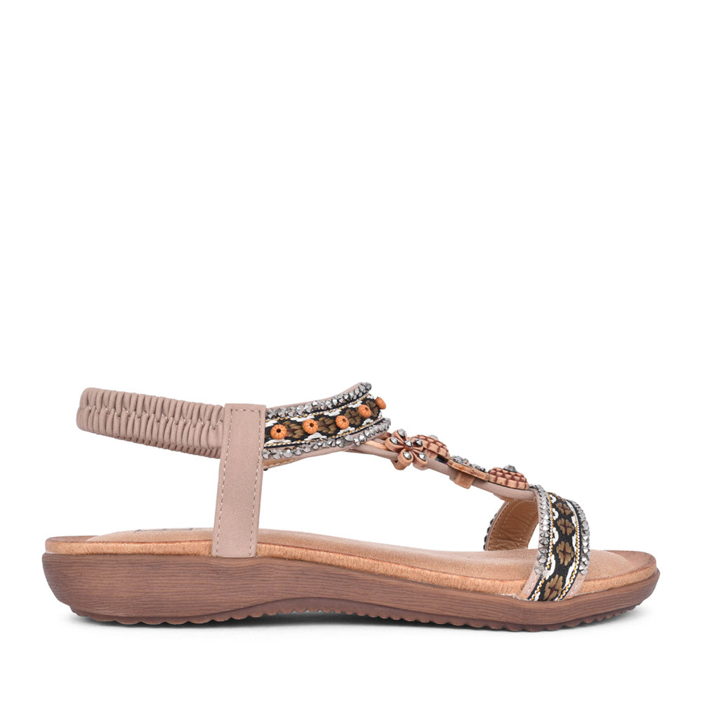 Ladies Estepona Sandal In Nude
