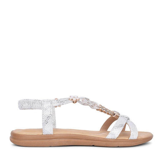Ladies Ophelia Sandal In White
