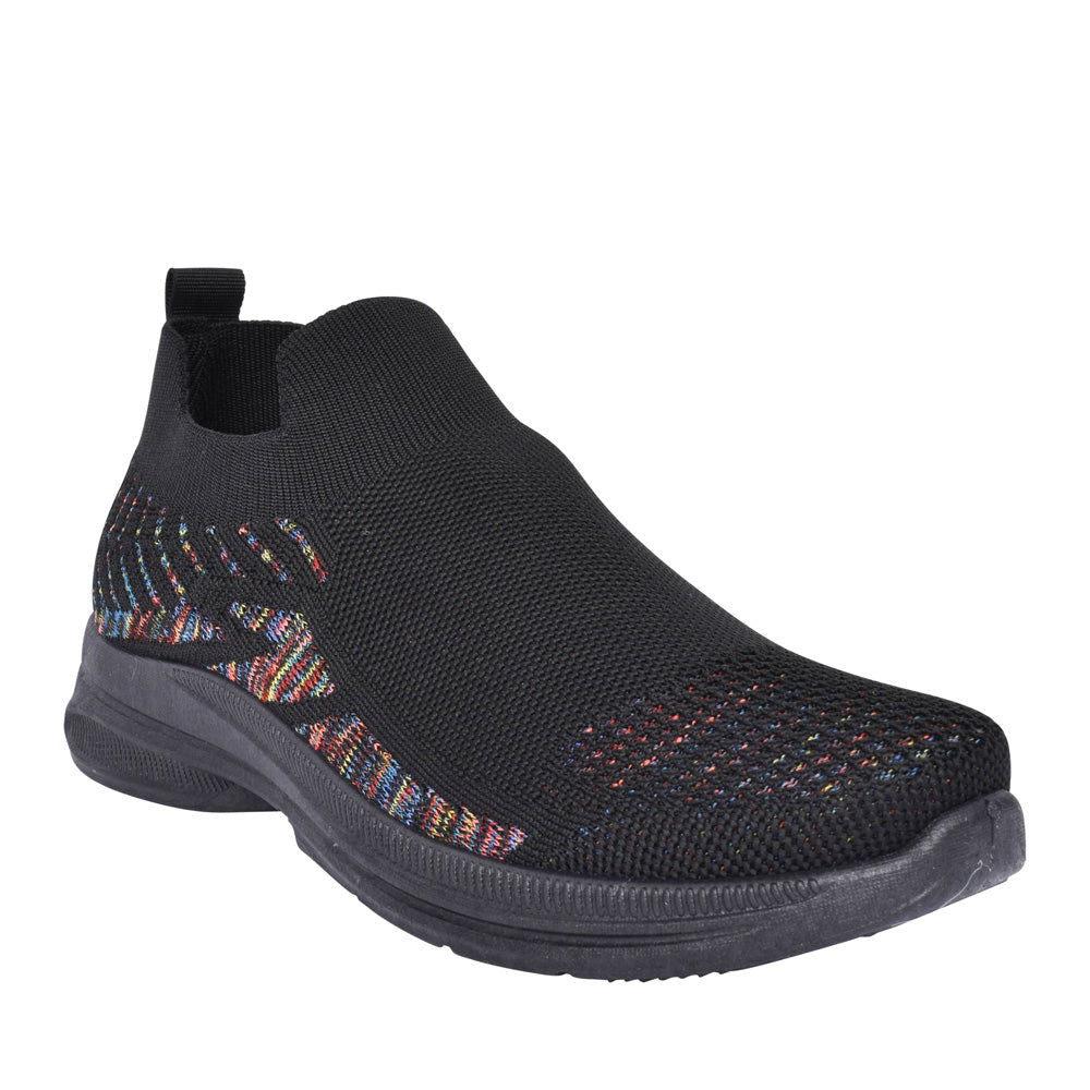 Ladies Appletini Slip-on Trainer In Black