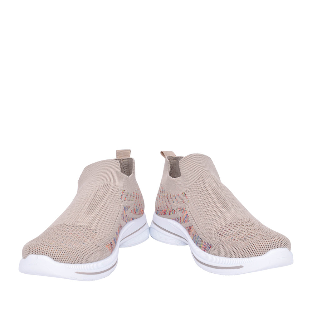 Ladies Appletini Slip-on Trainer In Beige