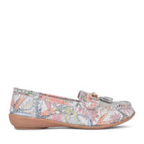 Ladies Rio Slip-on Shoe In White Multi