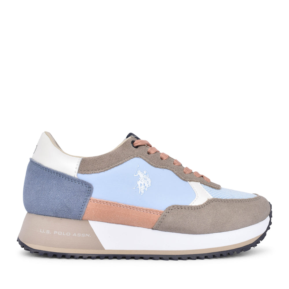 Ladies Sacha Laced Trainer In Blue