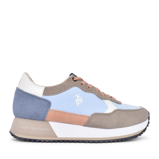 Ladies Sacha Laced Trainer In Blue