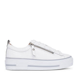 Ladies Filician Laced Trainer In White