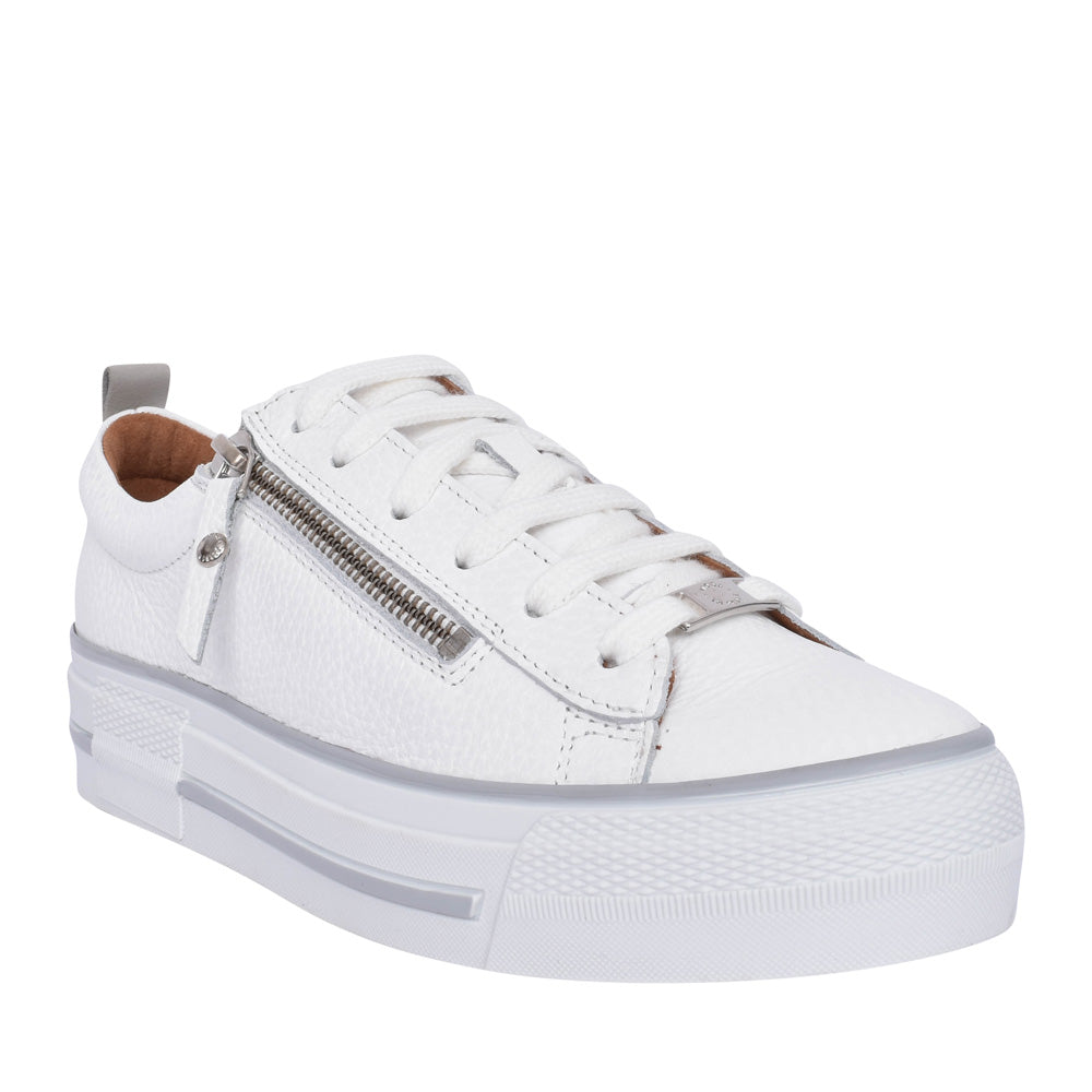 Ladies Filician Laced Trainer In White