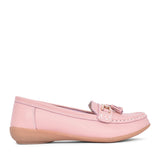Ladies Nautical Slip-on Shoe In Pink