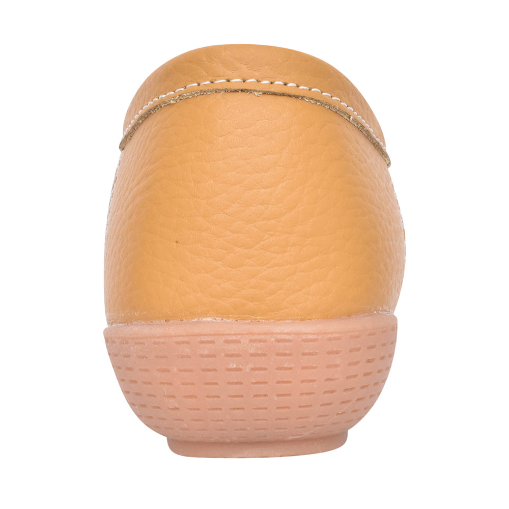 Ladies Nautical Slip-on Shoe In Mustard