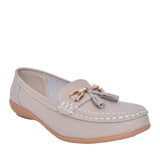 Ladies Nautical Slip-on Shoe In Smoke