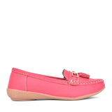 Ladies Nautical Slip-on Shoe In Watermelon