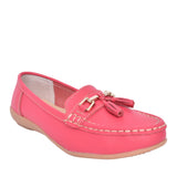 Ladies Nautical Slip-on Shoe In Watermelon