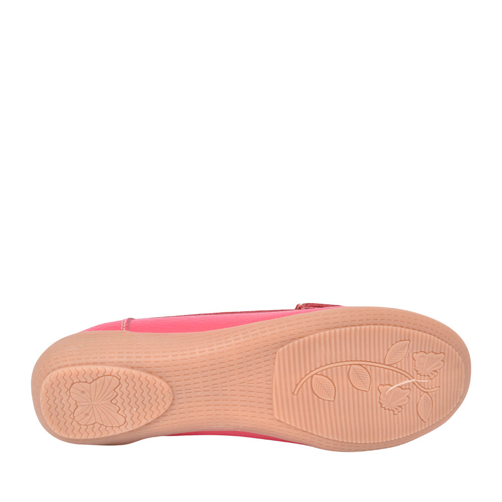 Ladies Nautical Slip-on Shoe In Watermelon