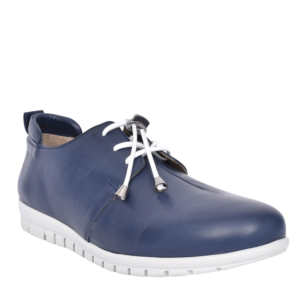 Ladies Sarah A6501 Laced Shoe In Navy