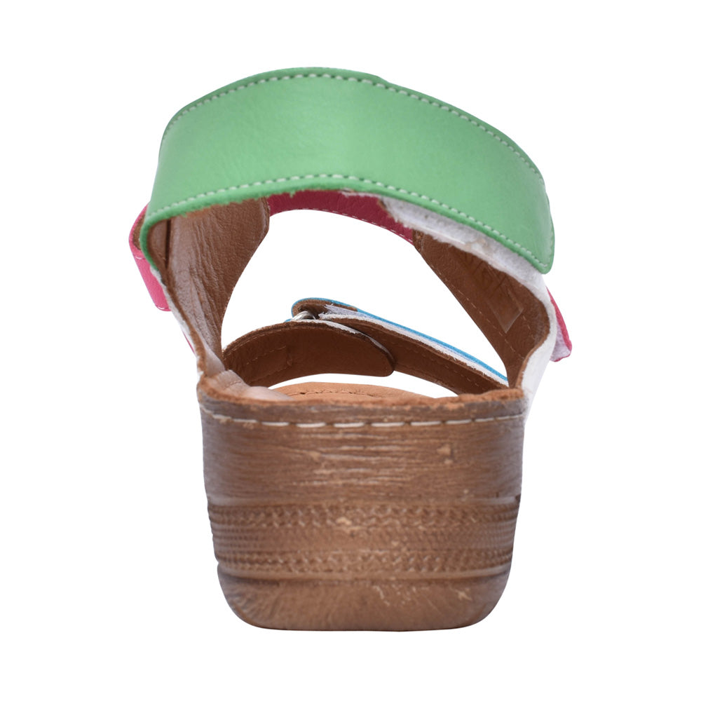 Ladies Daria A7211 Sandal In White Multi