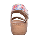 Ladies Sarah A7245 Laced Shoe In Multi-colour