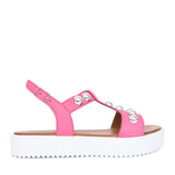 Ladies Summer A7366 Sandal In Hot Pink