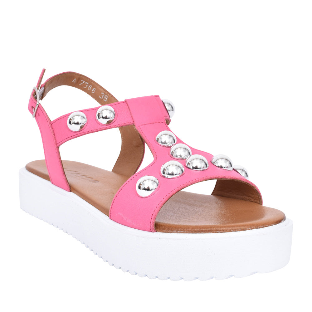Ladies Summer A7366 Sandal In Hot Pink