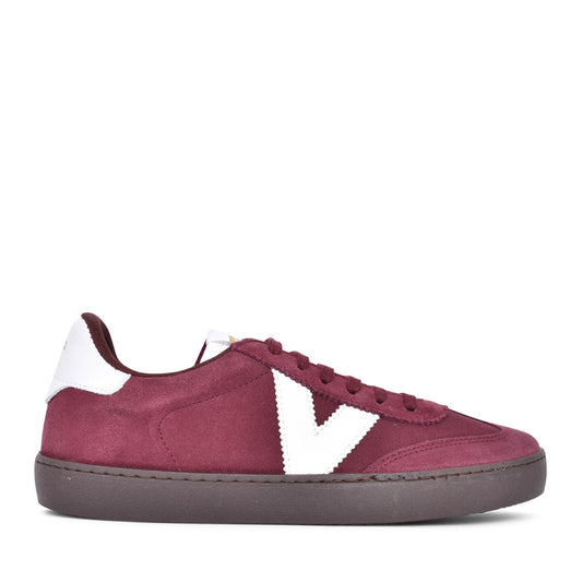 Ladies 1126199 Berlin Laced Trainer In Burgandy