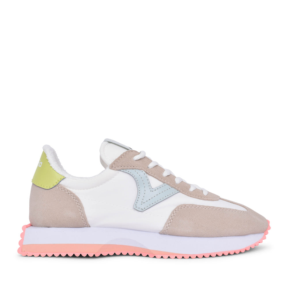 Ladies 1134106 Cosmos Laced Trainer In Beige