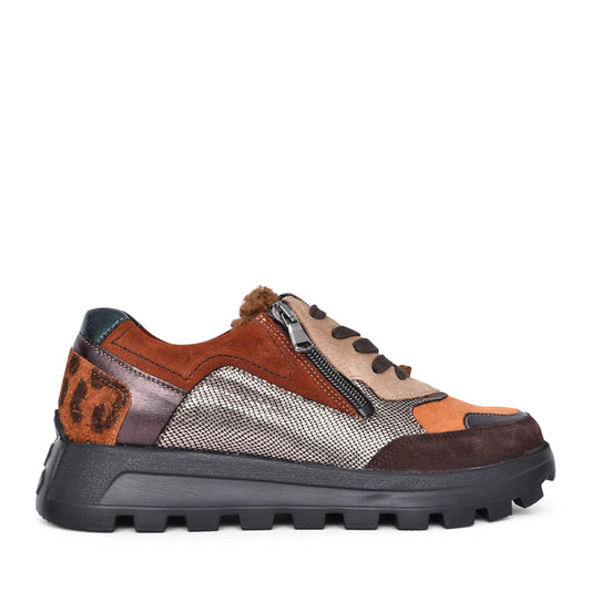 Ladies 993005 H-ajala Laced Trainer In Orange