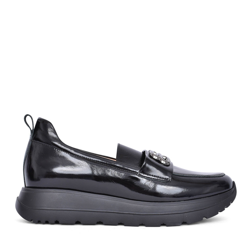 Ladies 6625 G-fit Slip-on Shoe In Blk Patent