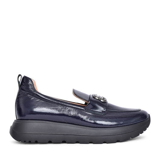 Ladies 6625 G-fit Slip-on Shoe In Navy Patent