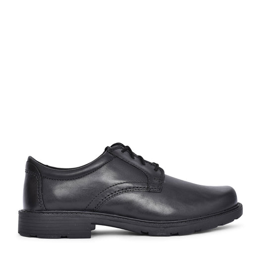 Mens Kerton Lace Leather H-fit Shoe In Black
