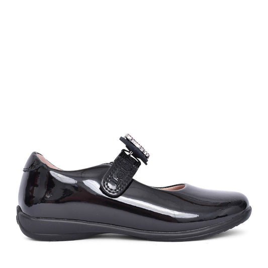Girls Lk8611 Luna 2 G-fit Mary Jane Shoe In Blk Patent