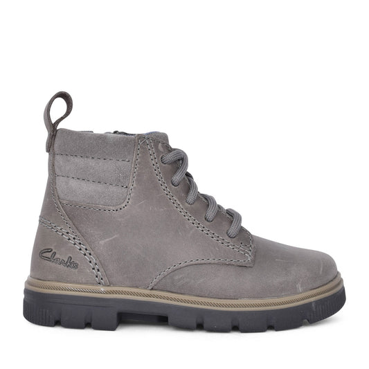 Boys Lorcam Trail K Dark Grey Ankle Boot In Kids G Fit