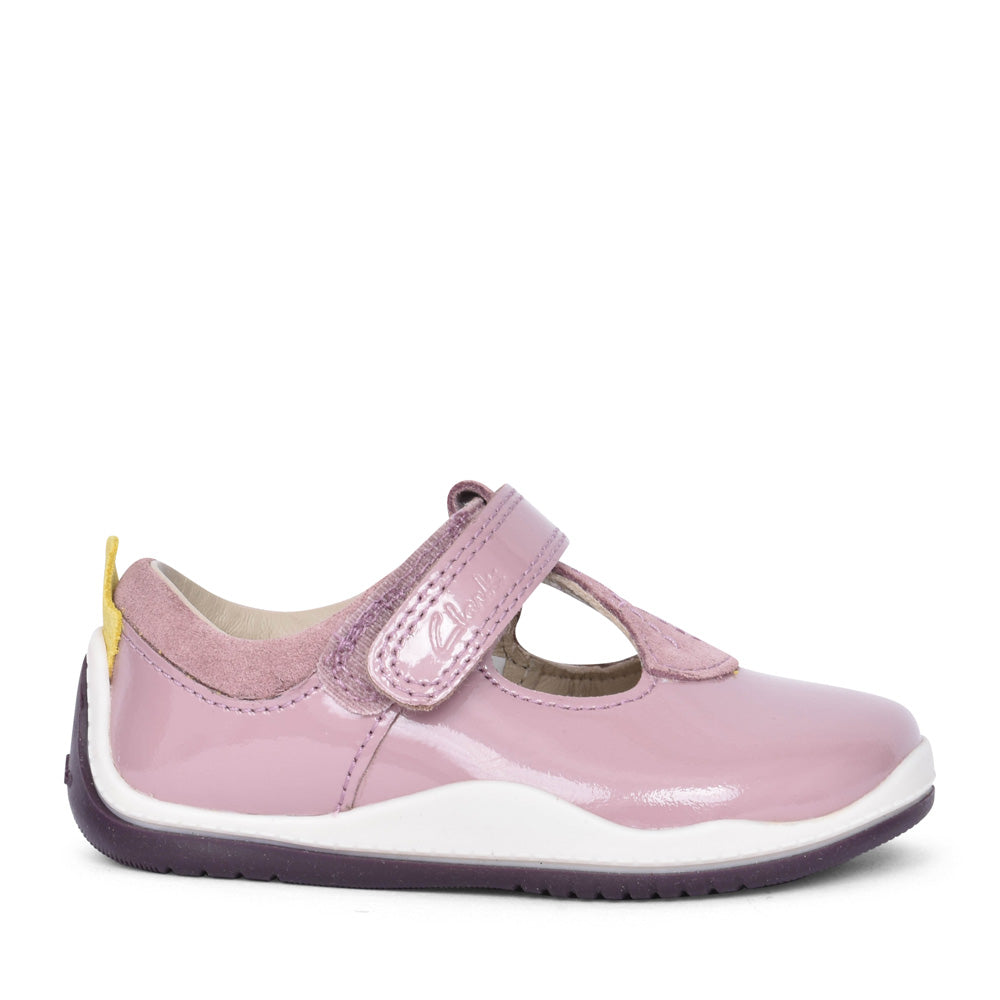 Girls Noodle Bright Toddler Dusty Pink Patent Shoe In Kids G Fit