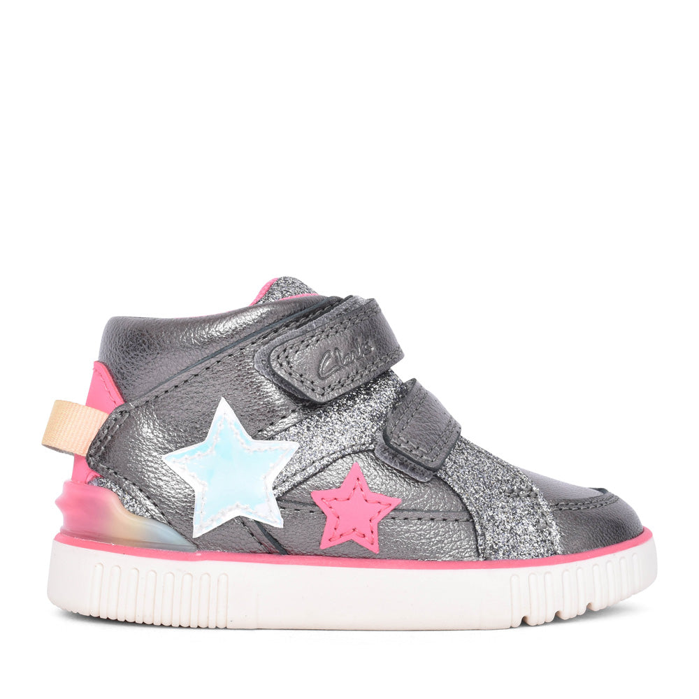 Girls Oslo Play Toddler Gun Metal Ankle Boot In Kids F Fit