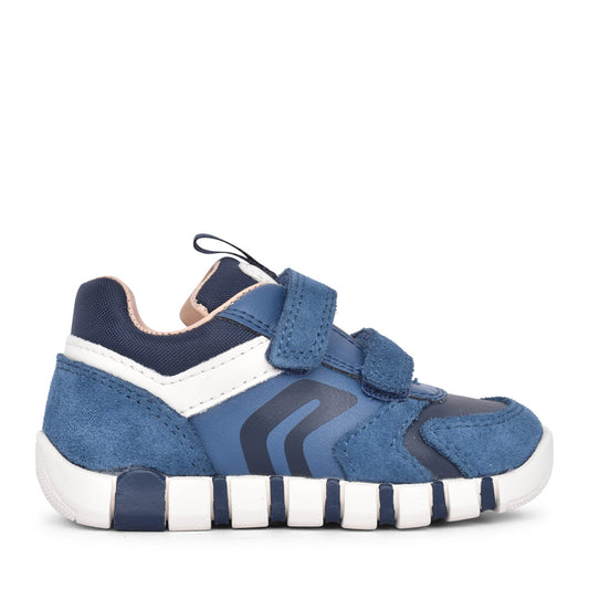 Boys B3555d B Iupidoo Velcro Trainer In Denim
