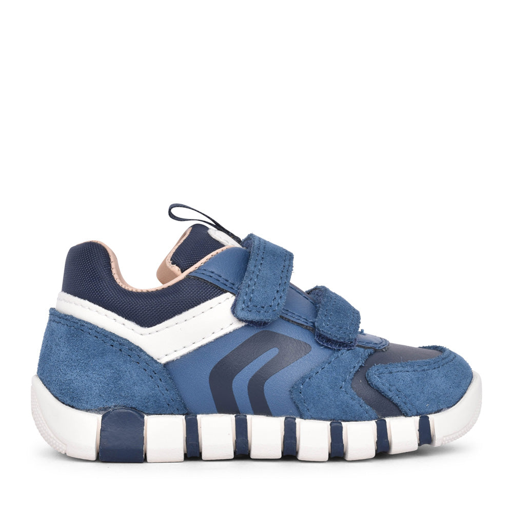 Boys B3555d B Iupidoo Velcro Trainer In Denim