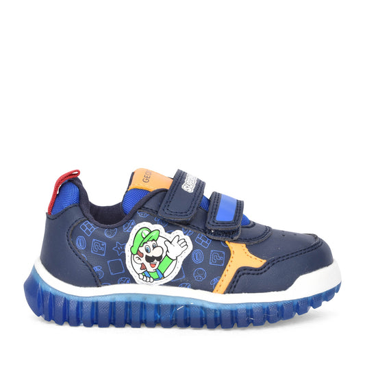 Boys B465zc B Lighty Loo Velcro Trainer In Navy