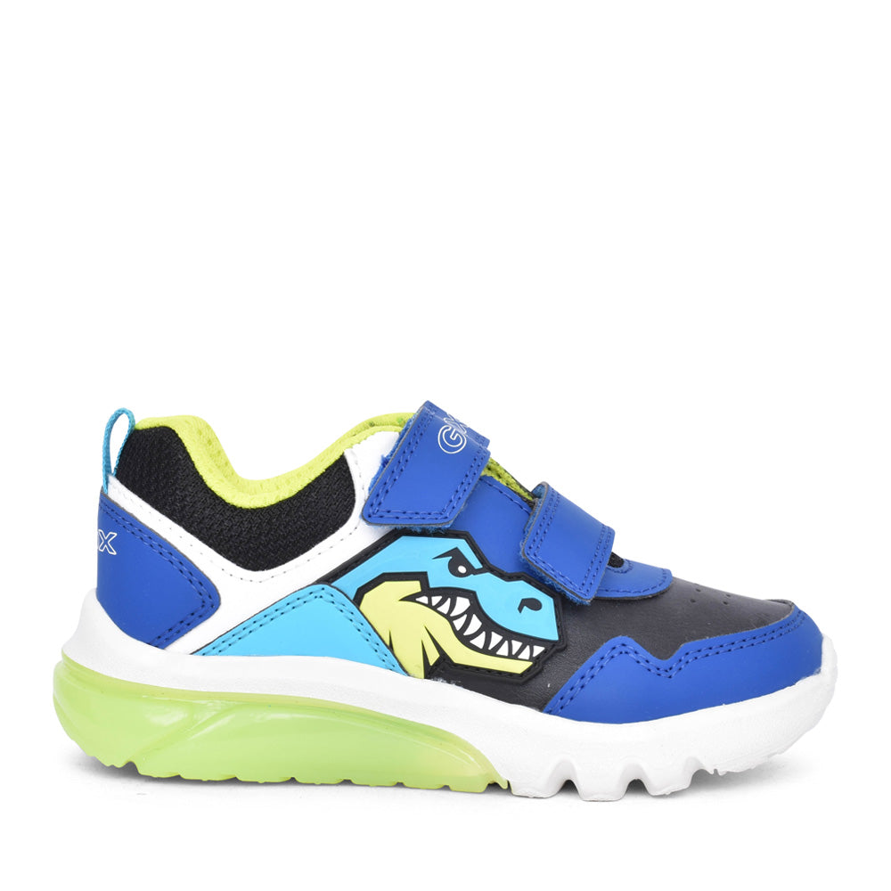 Boys J46lba J Ciberdron Velcro Trainer In Royal Blue