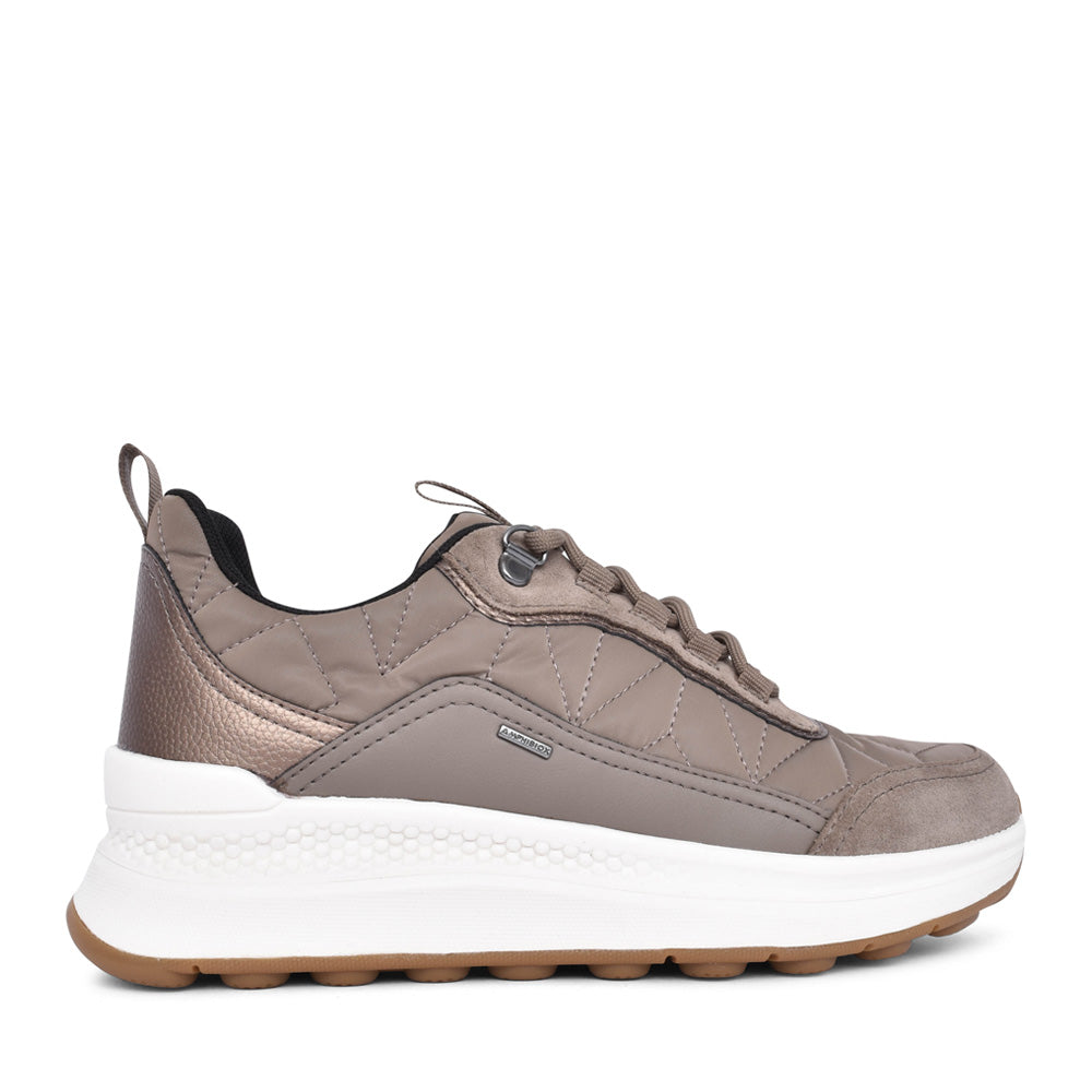 Ladies D46wpd D Spherica Laced Trainer In Taupe