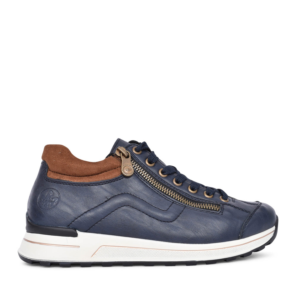 Ladies N1400 Laced Trainer In Navy