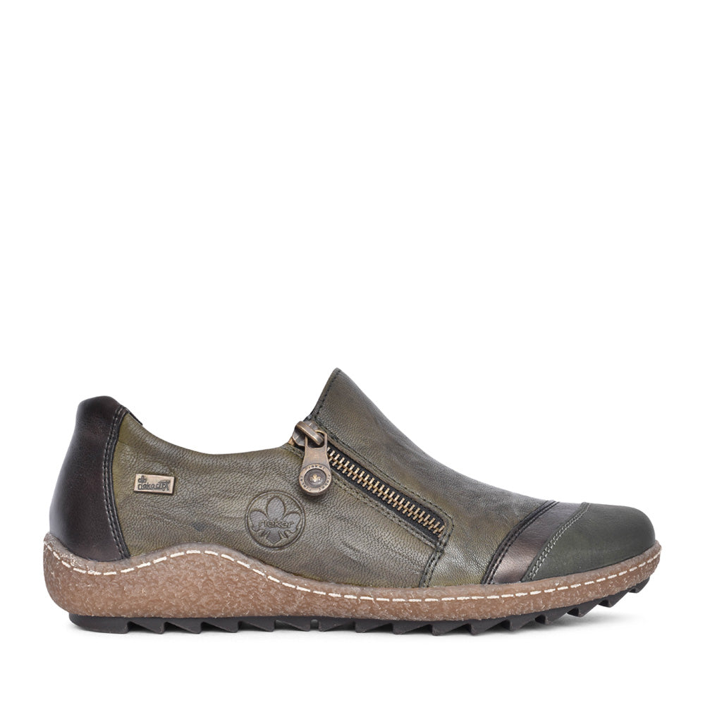 Ladies L7571 Tex Slip-on Shoe In Green